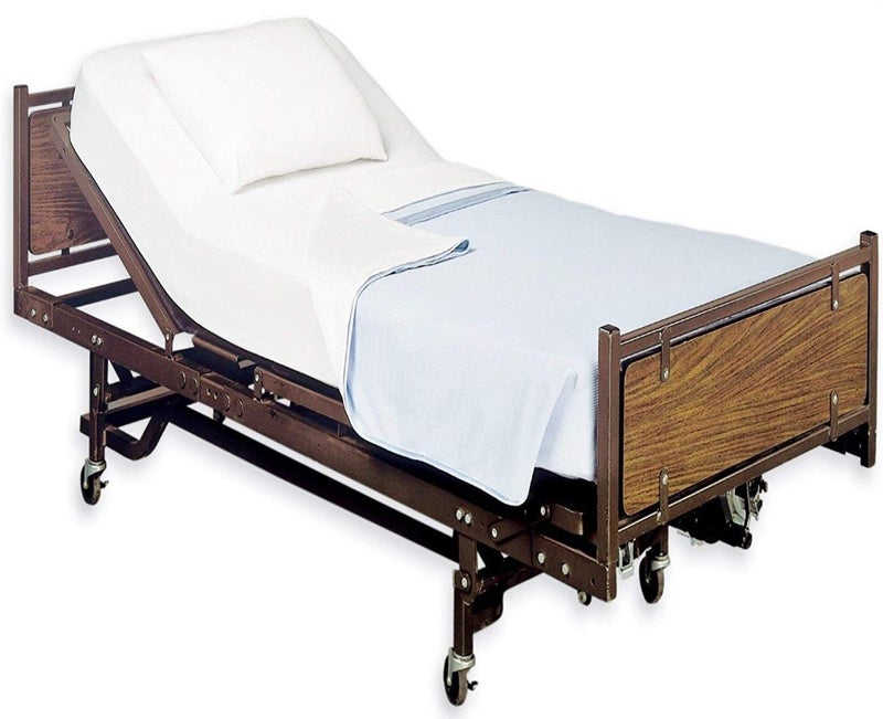 AMU Solutions 4 Pack - Fitted Hospital Bed Sheets, Soft Knitted Jersey Knit Sheet, 36"x84"x16" - Image 1